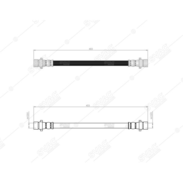 SVAC 78-167 Fren Hortumu Arka Sol Sağ Honda Hrv 1999- 