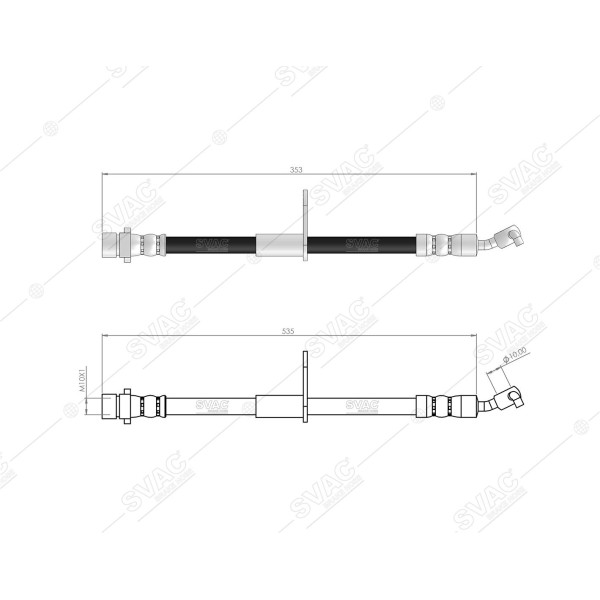 SVAC 78-170 Fren Hortumu Arka Sağ Honda Hr-V 2016-