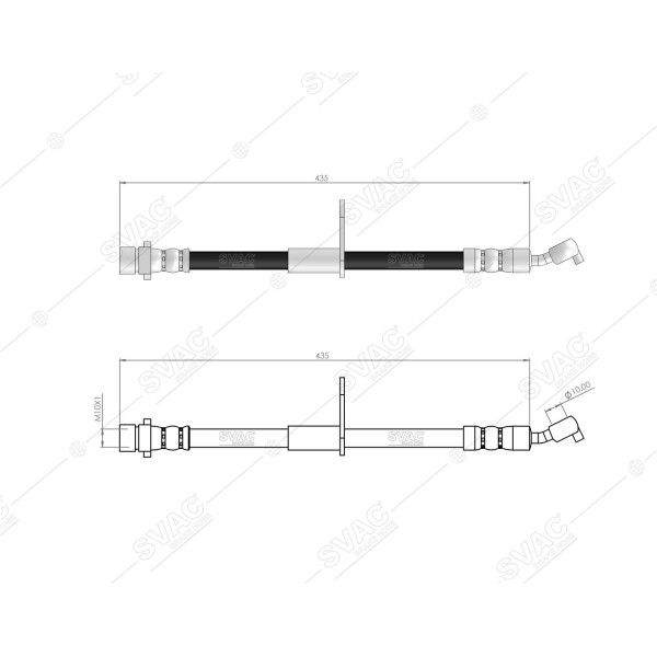 SVAC 78-171 Fren Hortumu Arka Sol Honda Hr-V 2016-