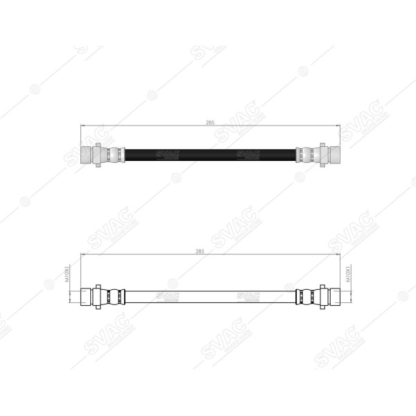 SVAC 78-174 Fren Hortumu Arka Sol Sağ Honda Crv I 95-02