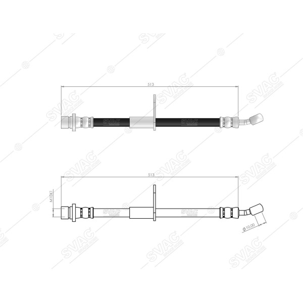 SVAC 78-182 Fren Hortumu Ön Sol Sağ Honda City Jazz III 08- 