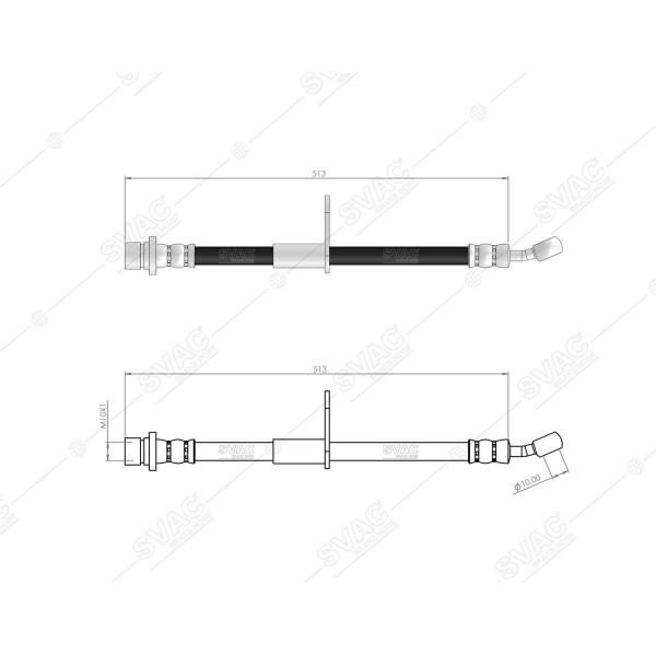 SVAC 78-183 Fren Hortumu Ön Sol Sağ Honda City Jazz III 08- 