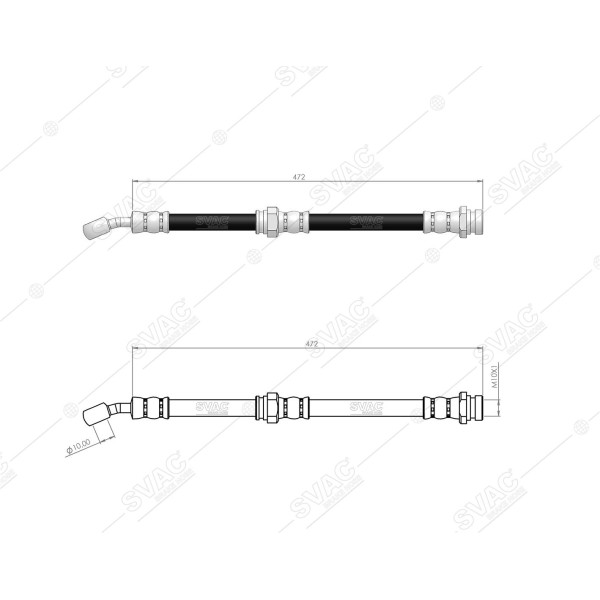 SVAC 80-111 Fren Hortumu Ön Sağ Santa Fe I 01-06