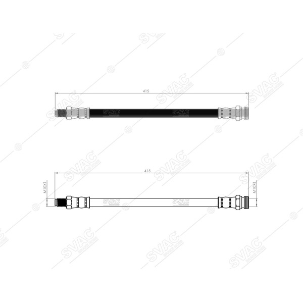 SVAC 80-125 Fren Hortumu Arka Kia Ceres 2200