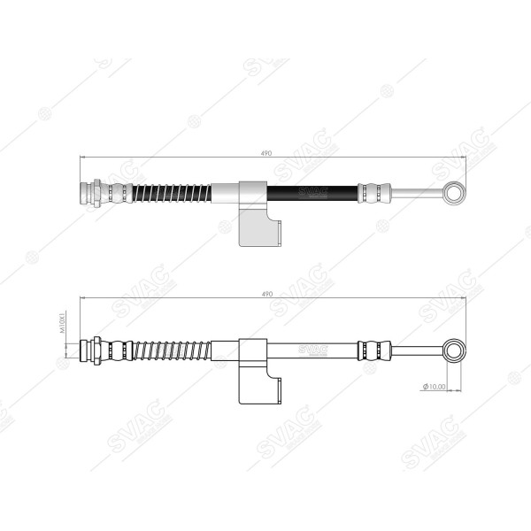 SVAC 80-139 Ön Fren Hortumu Sol Getz 2003 - Abs li