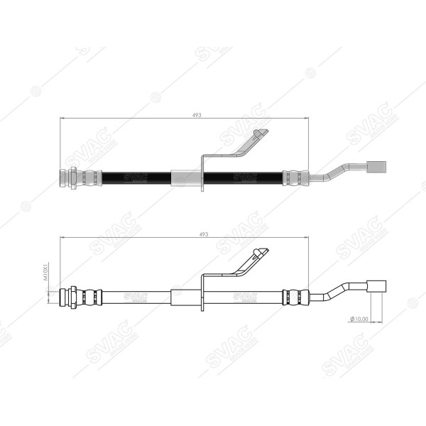 SVAC 80-144 Fren Hortumu Ön Sol Rio III 11- 