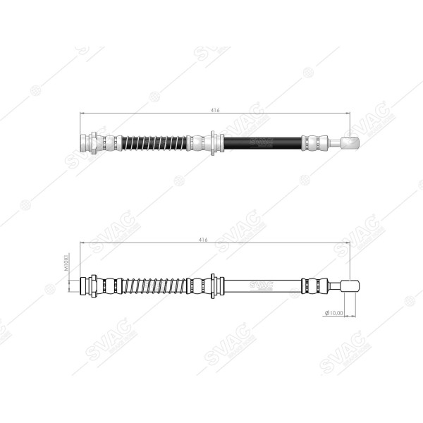 SVAC 80-150 Ön Fren Hortumu Sol Tucson Sportage 2004-2010