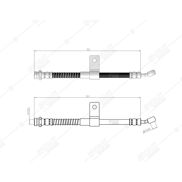SVAC 80-156 Fren Hortumu Ön Sağ Hyundai Atos 98-00 