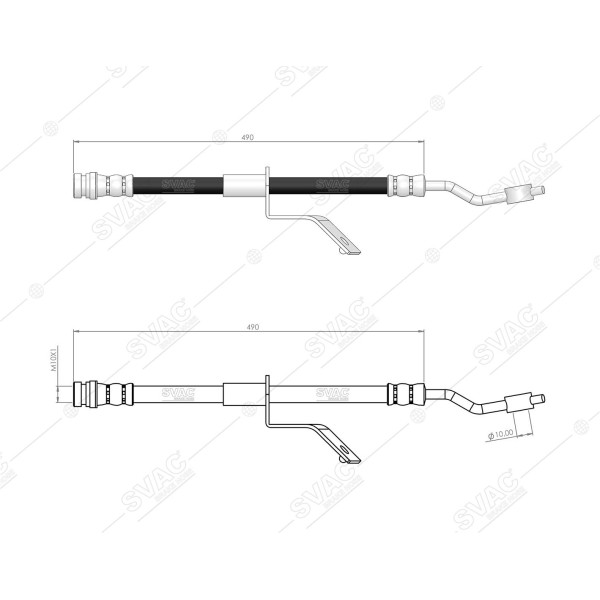 SVAC 80-170 Fren Hortumu Ön Sağ Ix35 10- Sportage 11-