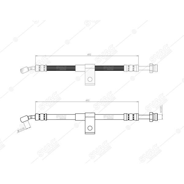 SVAC 80-173 Fren Hortumu Ön Sağ H 1 08- 