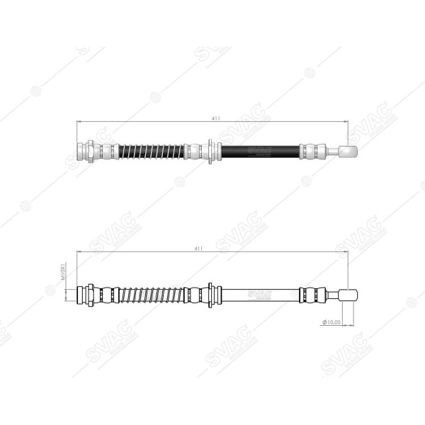 SVAC 80-177 Fren Hortumu Arka Sol I10 07- 