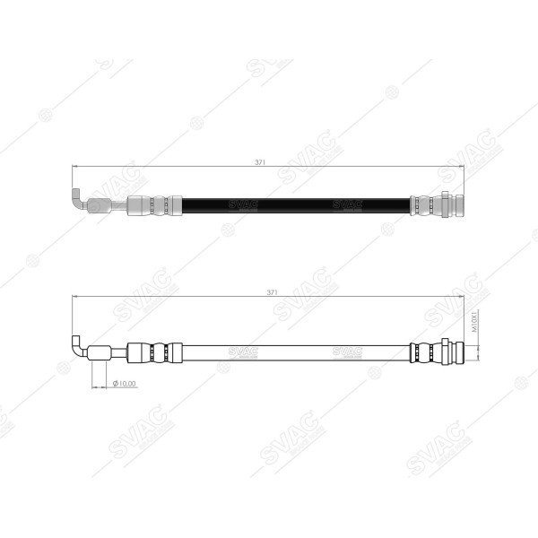 SVAC 80-183 Fren Hortumu Arka Sol Rio III 11- Diskli Araçlar Icın 
