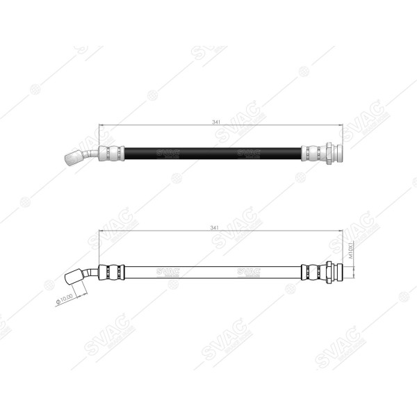 SVAC 80-188 Fren Hortumu Arka Sağ Tucson 04-10 