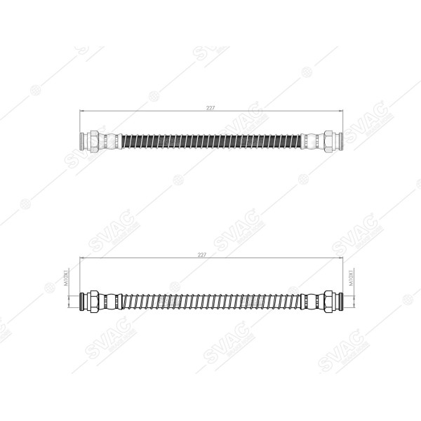 SVAC 80-202 Arka Fren Hortumu Sağ Getz 02- 