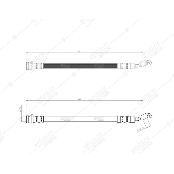 SVAC 80-208 Fren Hortumu Arka Sağ Ix35 10- Sportage 11-