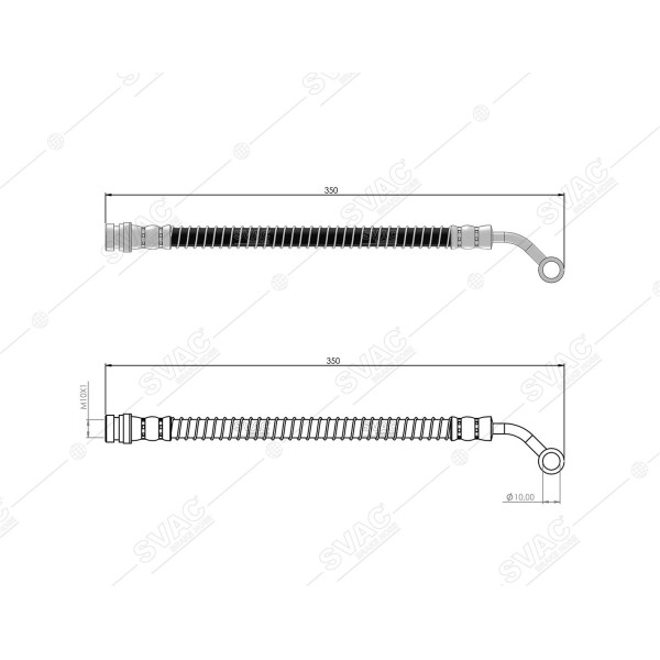 SVAC 80-216 Fren Hortumu Ön Sol Starex 97-08