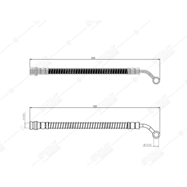 SVAC 80-217 Fren Hortumu Ön Sağ Starex 97-08