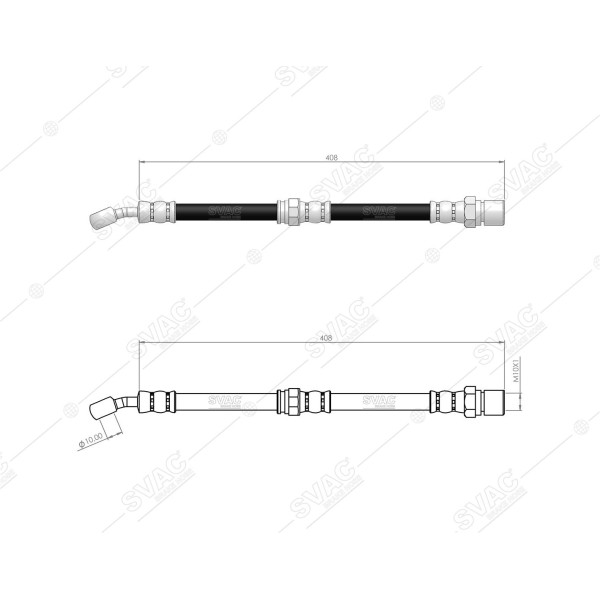 SVAC 80-261 Fren Hortumu Ön Sol Chevrolet Lacetti