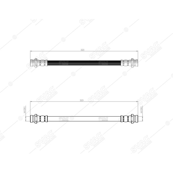SVAC 800120 Arka Fren Hortumu Rio I 00-05