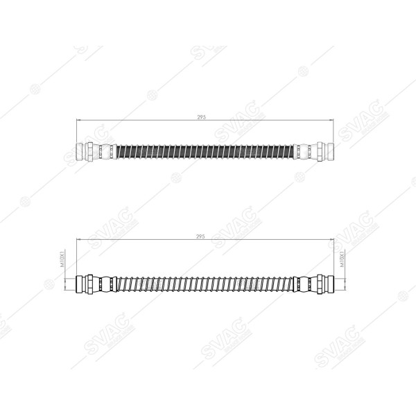 SVAC 800122 Arka Fren Hortumu Pregio 95- Carnival I/Iı 99-01/01-