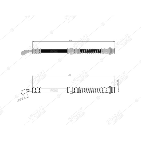 SVAC 800152 Ön Sol Fren Hortumu Trajet 01-08 