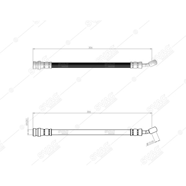 SVAC 800191 Arka Sol Fren Hortumu Cee`D Sw/Pro 06-12 - I30 07-12