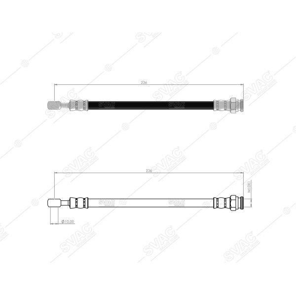 SVAC 800194 Arka Fren Hortumu Sorento 02-06