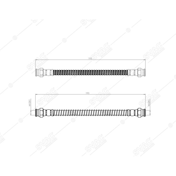 SVAC 800195 Arka Fren Hortumu Trajet Abssız 01-08 