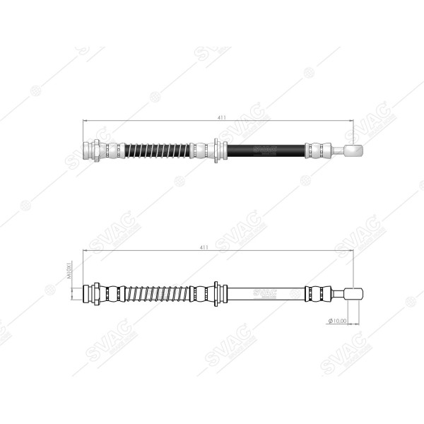 SVAC 800201 Arka Sağ Fren Hortumu I10 07-