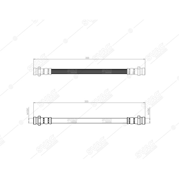 SVAC 800206 Arka Fren Hortumu Rio III Ub Kampanalı Araçlar Icın 12-