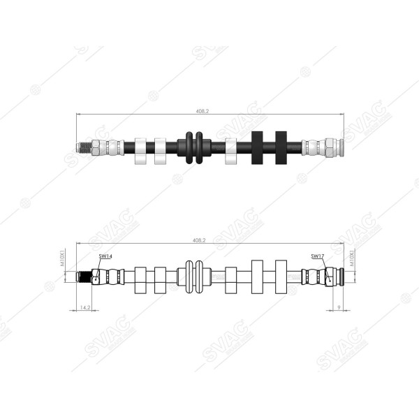 SVAC 90-102 Ön Fren Hortumu Sağ Brava Bravo 