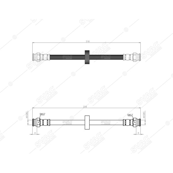 SVAC 90-111 Arka Fren Hortumu Doblo III 10-