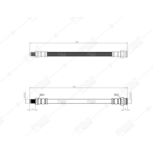 SVAC 90-134 Fren Hortumu Arka Murat 131 Yeni Model Doğan Kartal Şahin
