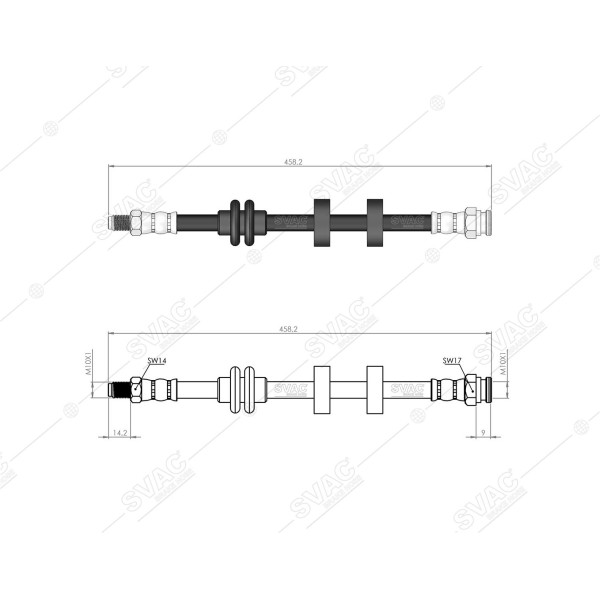 SVAC 90-136 Ön Fren Hortumu Doblo 