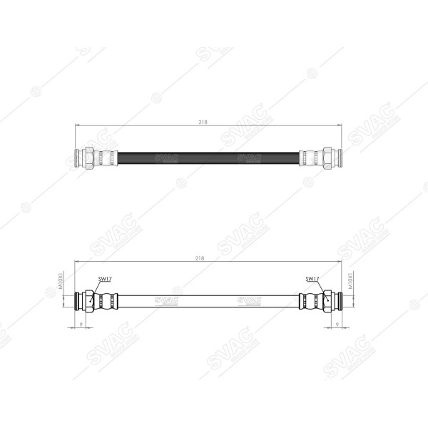SVAC 90-171 Arka Fren Hortumu Uno 