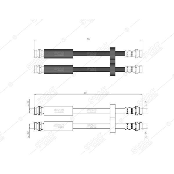 SVAC 900113 Arka Fren Hortumu Doblo 01-10