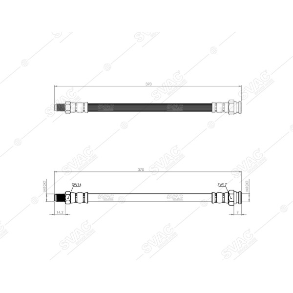 SVAC 900115 Ön Fren Hortumu Dsk 1600 98- 