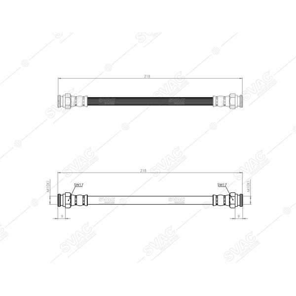 SVAC 900137 Arka Fren Hortumu Uno 85-