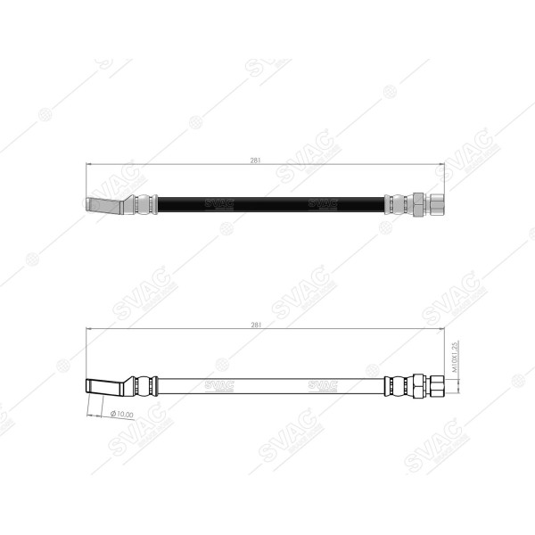 SVAC 900139 Ön Fren Hortumu 131 1300 Em 78 - Murat 124 68-