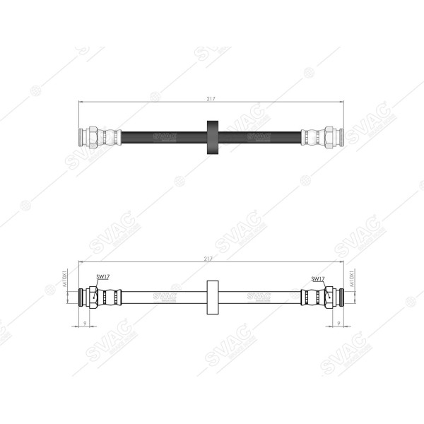 SVAC 900142 Arka Fren Hortumu Palio-Albea-Sıena 96-