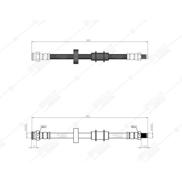 SVAC 900173 Ön Fren Hortumu Uno 85- 