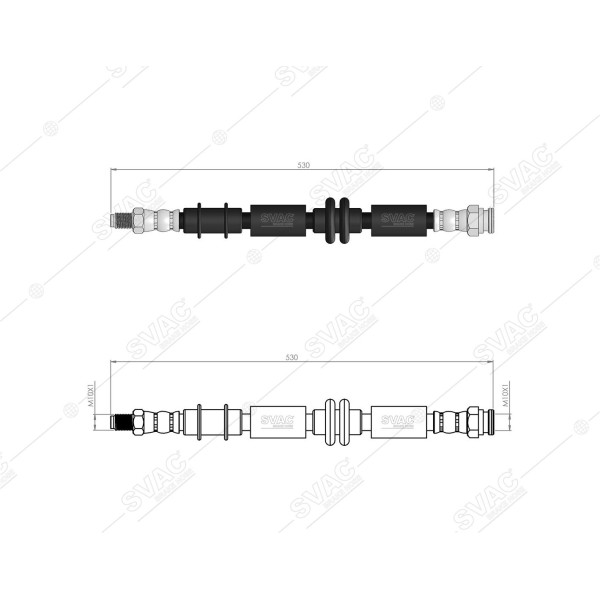 SVAC 91-110 Ön Fren Hortumu Alfa Romeo 159 05-
