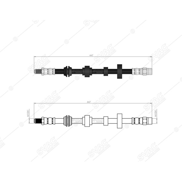 SVAC 92-108 Ön Fren Hortumu Volvo V40 12 - 