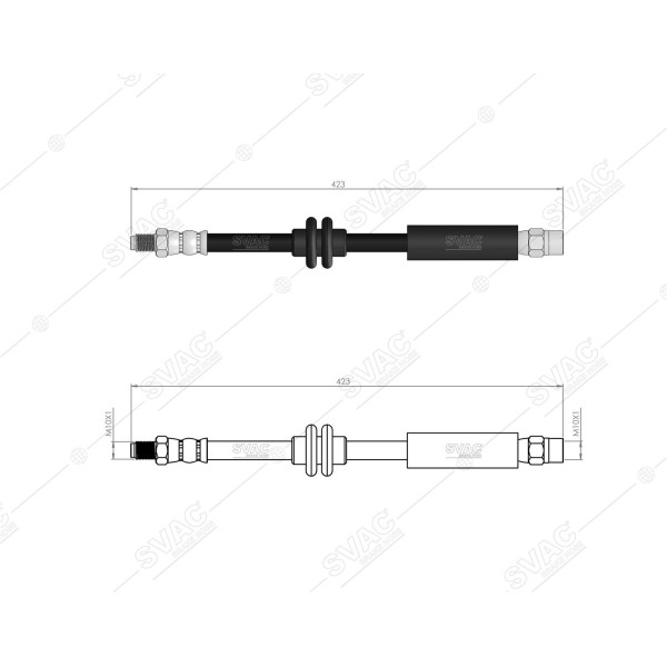SVAC 92-109 Arka Fren Hortumu Volvo V40 12 - 