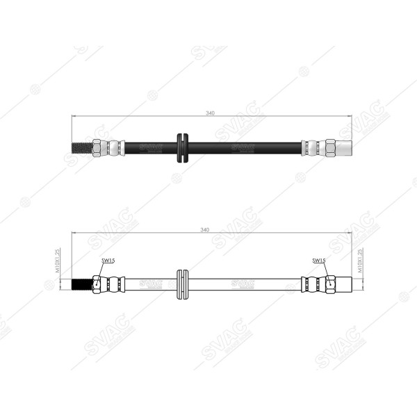 SVAC 930100 Ön Fren Hortumu Samara-Vega 85-97