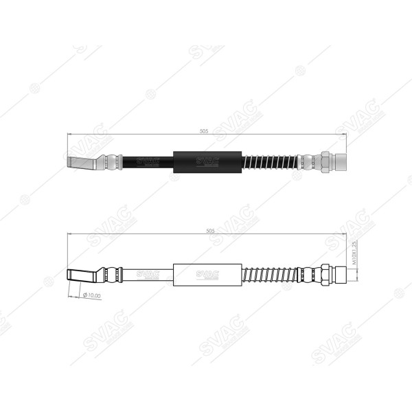 SVAC 930102 Ön Fren Hortumu Nıva Uzun 80-95 