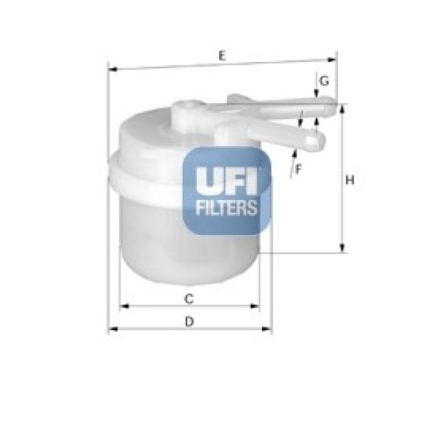 UFI 31.026.00 Benzin Filtresi Corolla 88-95 Karbüratörlü