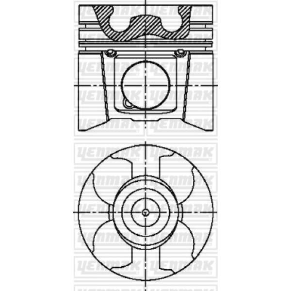 YENMAK 31-4159-0 Piston Segman Std Master II 04- / Movano 2.5 DCI G9U Adet