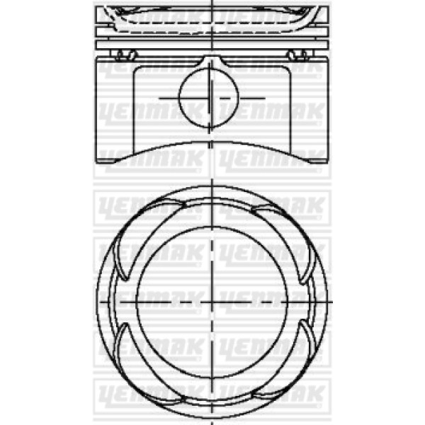 YENMAK 31-4287-0 Piston Segman Std Palio Albea Punto 1.2 16V Adet 70.8Mm 