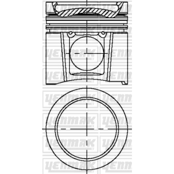 YENMAK 31-4679-0 Piston Segman 102,00Mm Std Komple Mercedes Atego 1518-2124/Axor 1824-2524-2529-3029